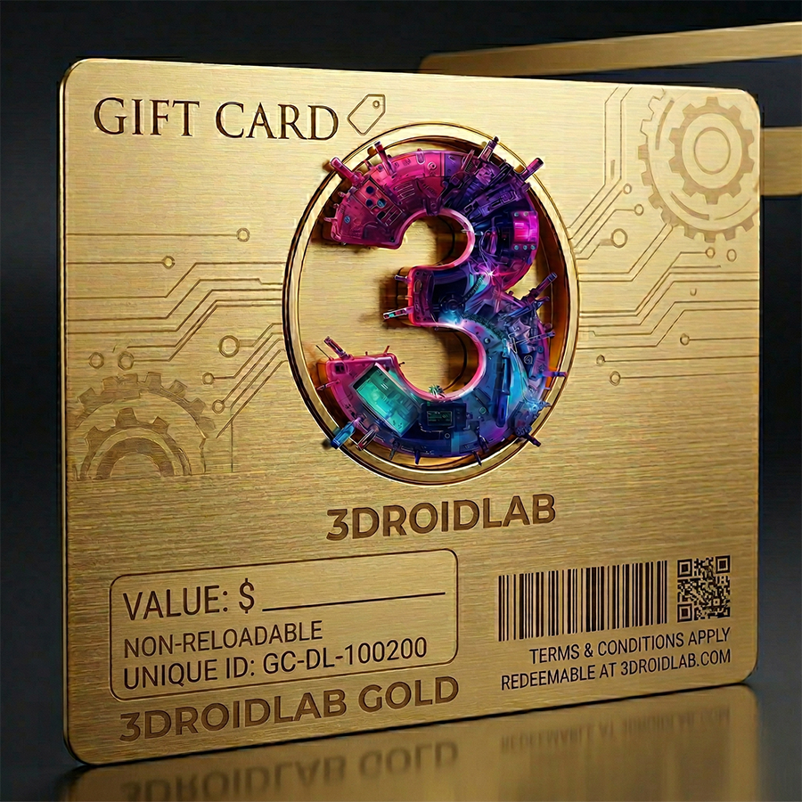 3DroidLab Gold Gift Card